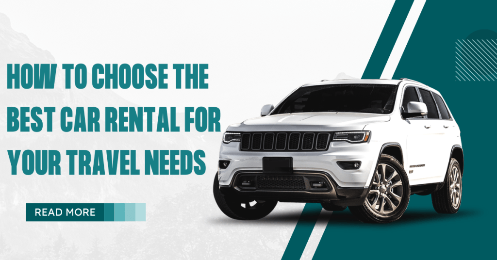 How to Choose the Best Car Rental for Your Travel Needs Teal and White Modern Car Sale Facebook Ad