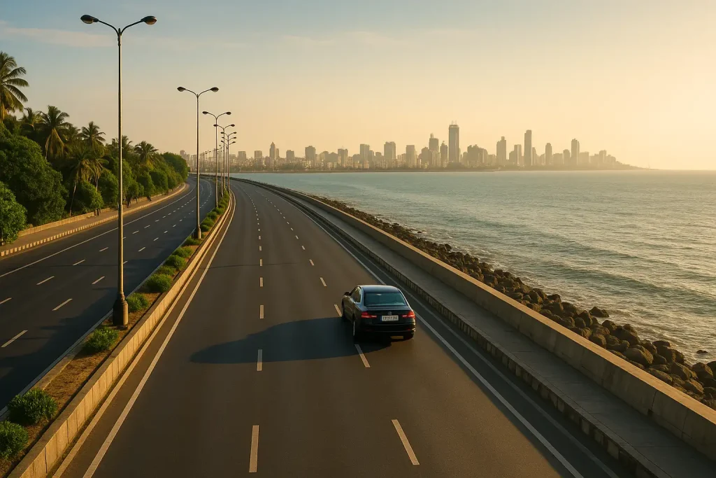 A Coastal Road Drive in Mumbai: A Scenic Journey A Coastal Road Drive in Mumbai: A Scenic Journey