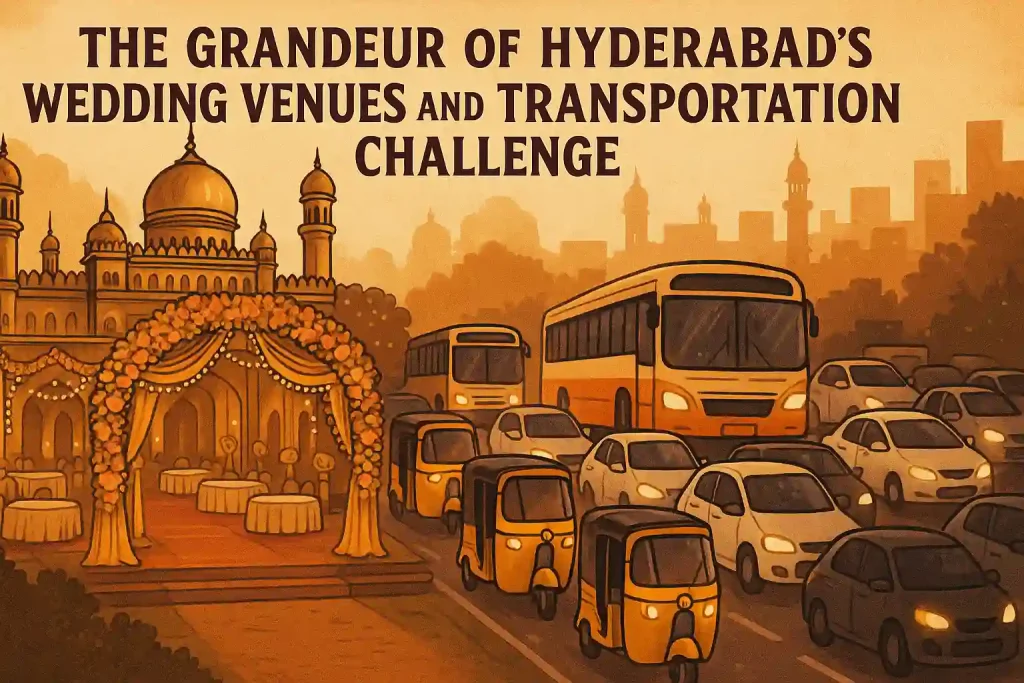 The Grandeur of Hyderabad's Wedding Venues and the Transportation Challenge