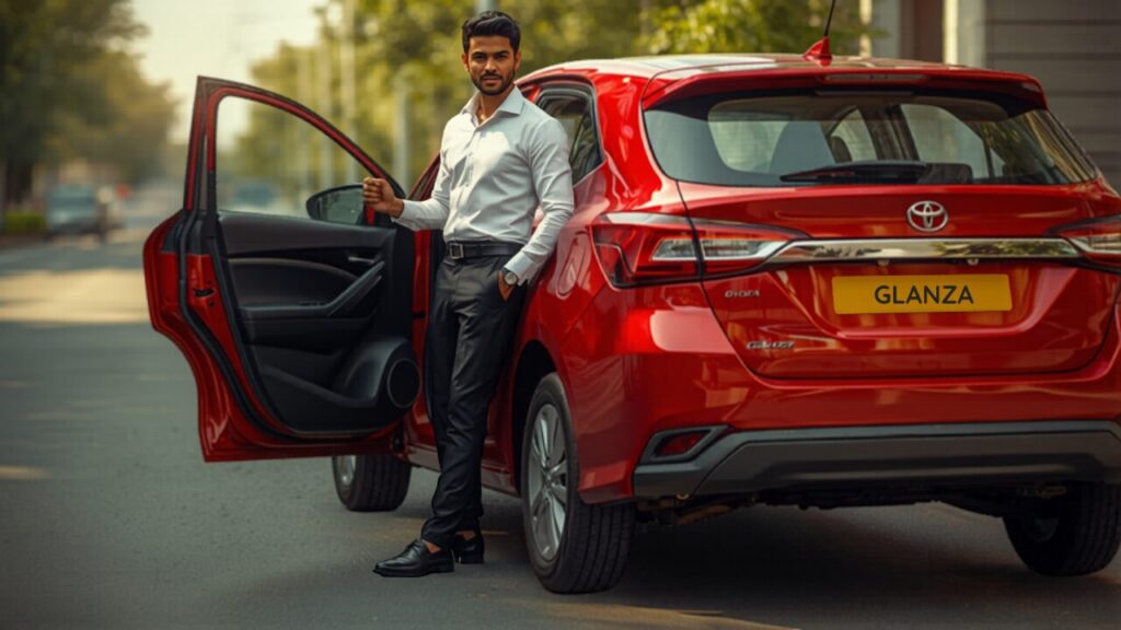 Toyota Glanza on Rent with Driver | Sudarshan Cars Toyota Glanza on rent with driver