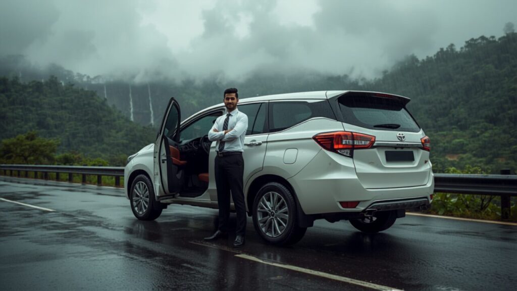 Mumbai to Pune Car Rental with Driver: Routes, Costs, Best Cars & Monsoon Stops (2026) Chauffeur-driven car rental Mumbai to Pune with driver on the monsoon Expressway